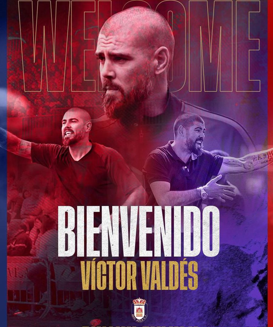 Victor Valdes va antrena Real Avila, formație de Liga a 4-a din Spania. FOTO: Facebook Real Avila Unde a ajuns „principal” Victor Valdes, fostul mare portar din era Guardiola la Barcelona
