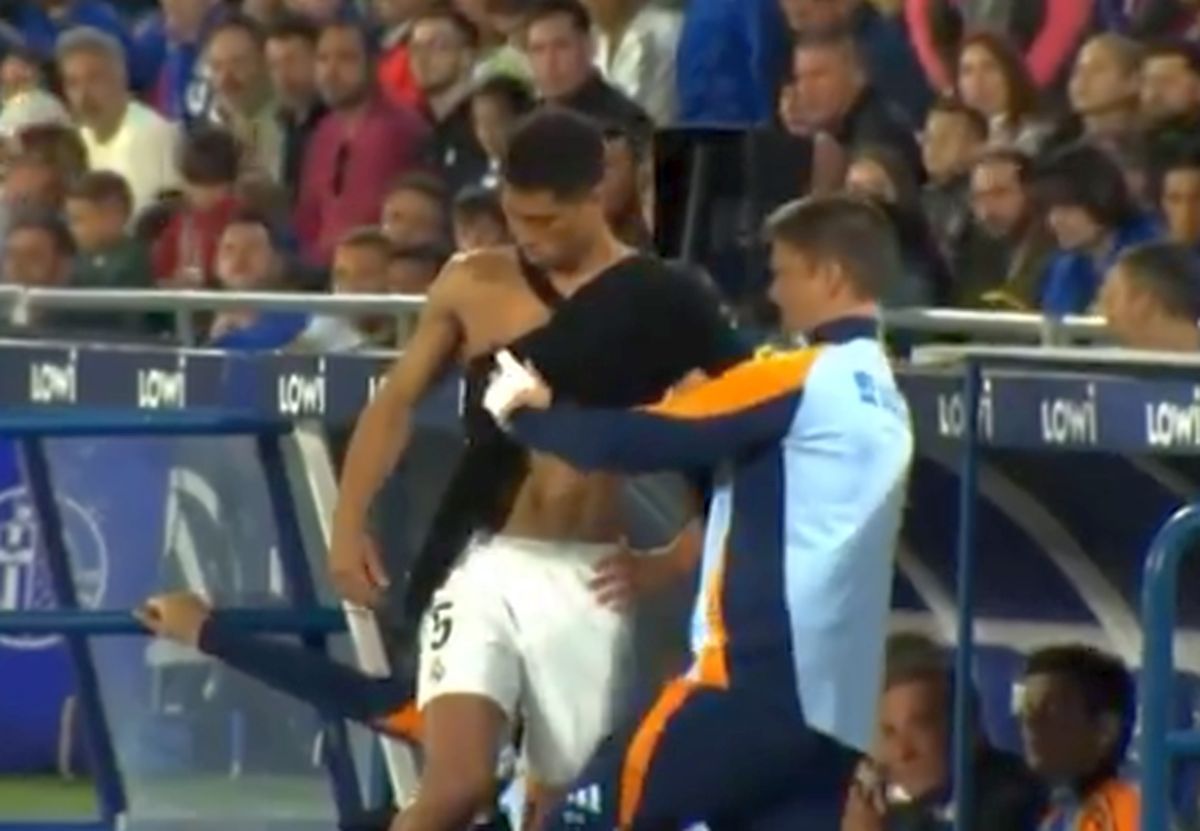 Jude Bellingham, înfășurat cu bandaje în Getafe - Real Madrid