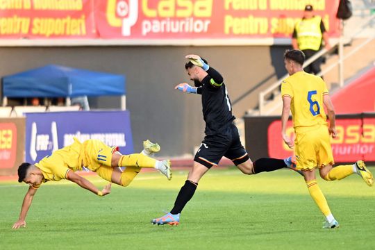 Robert Popa a prins un singur meci la U21, în 2022, integralist la 1-4 cu Spania