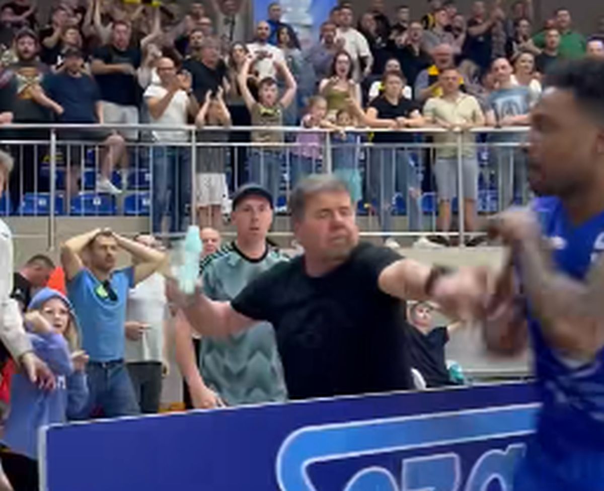 Bătaie în toată regula în Polonia, în liga a doua de baschet