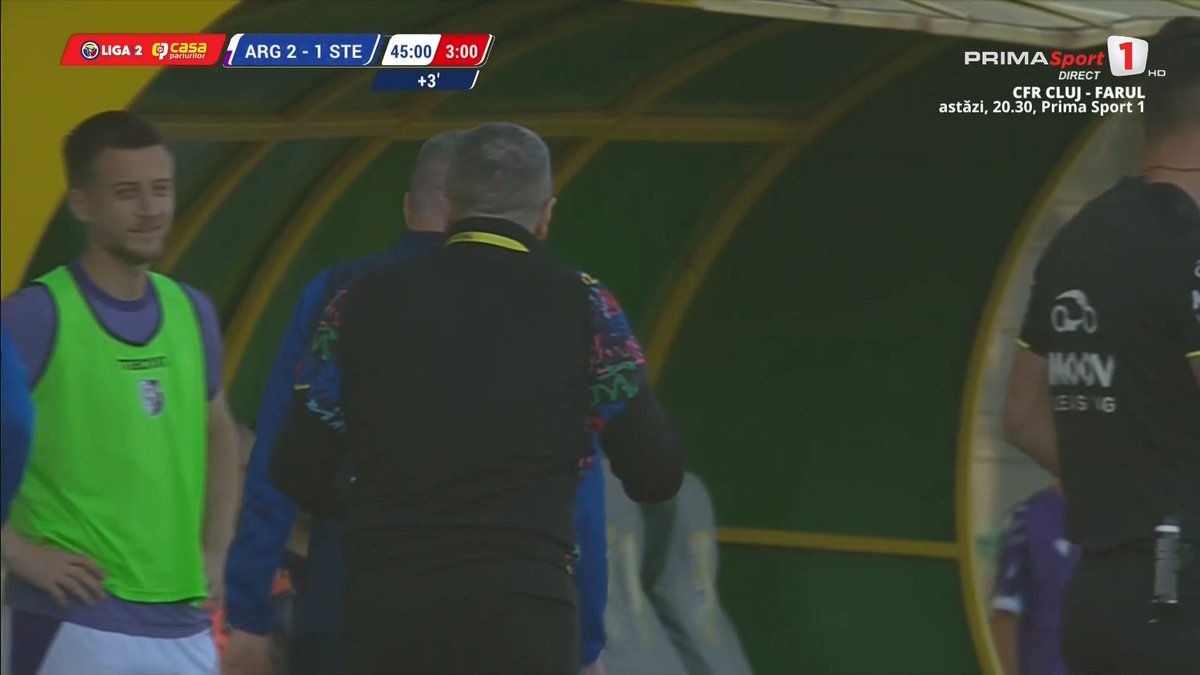 Daniel Oprița a plecat la vestiare în Argeș - Steaua