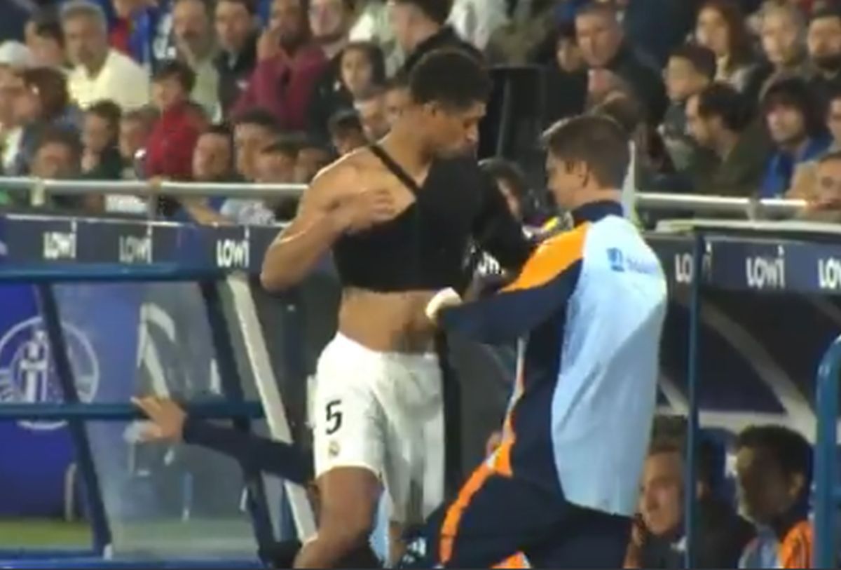 Jude Bellingham, înfășurat cu bandaje în Getafe - Real Madrid