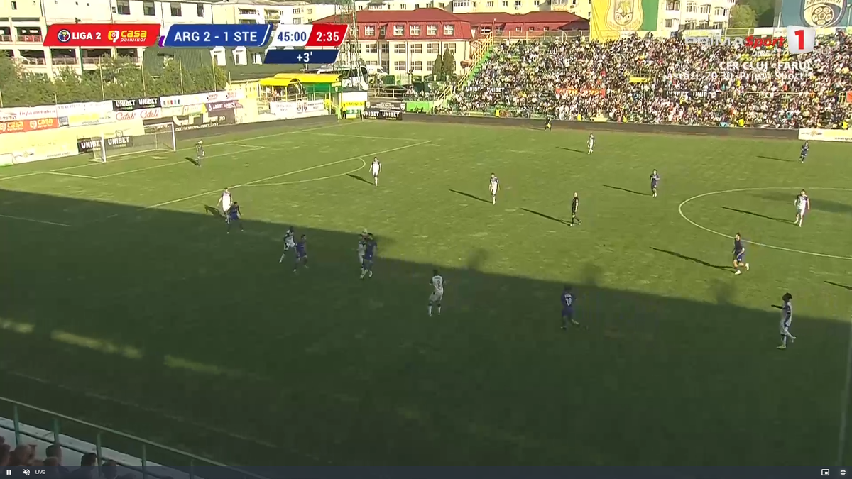 Daniel Oprița a plecat la vestiare în Argeș - Steaua