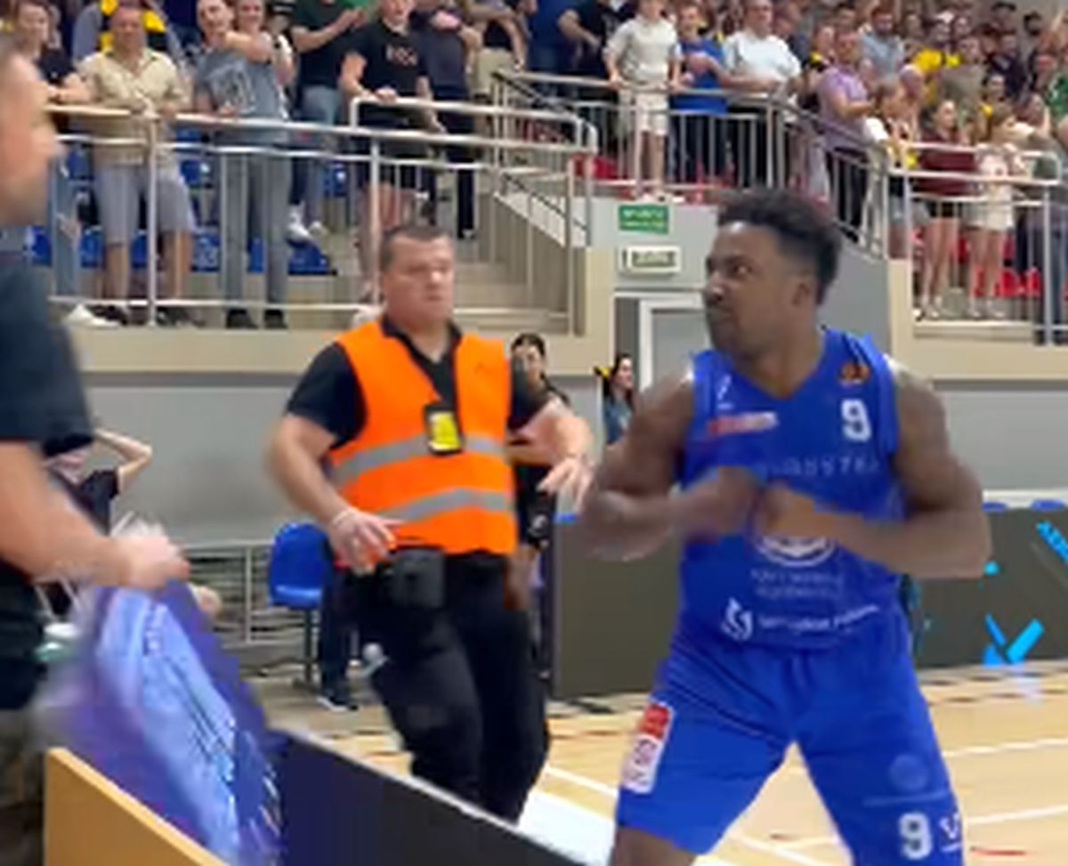 Bătaie în toată regula în Polonia, în liga a doua de baschet