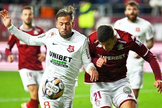 Alessandro Murgia, în acțiune contra Rapidului // foto: Imago Images