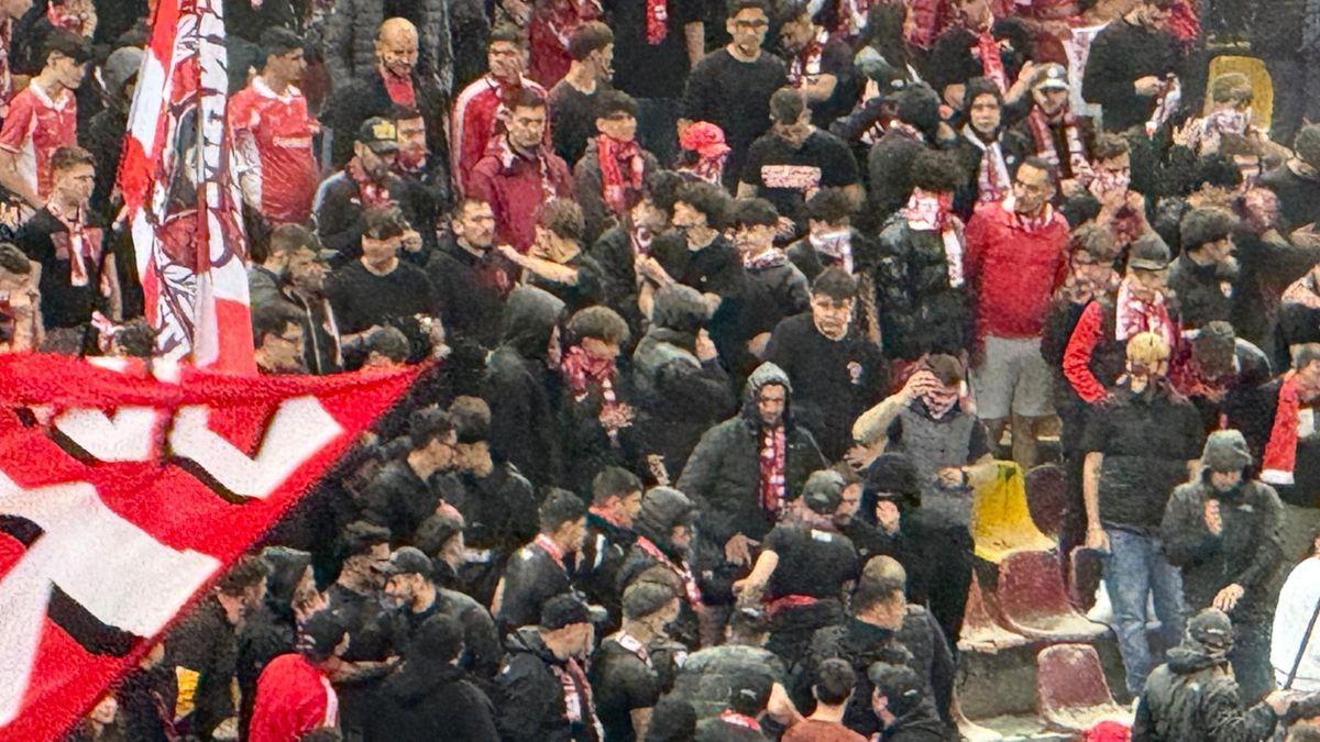 Imagini incredibile în Dinamo - Craiova: ultrașii au pornit extinctoarele în peluză