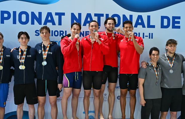 David Popovici, al treilea titlu național la Otopeni » S-a impus în proba de ștafetă 4x100 m liber alături de colegii de la Dinamo