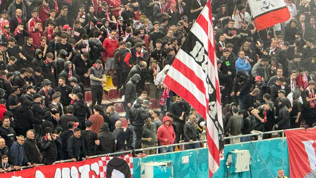 Imagini incredibile în Dinamo - Craiova: ultrașii au pornit extinctoarele în peluză