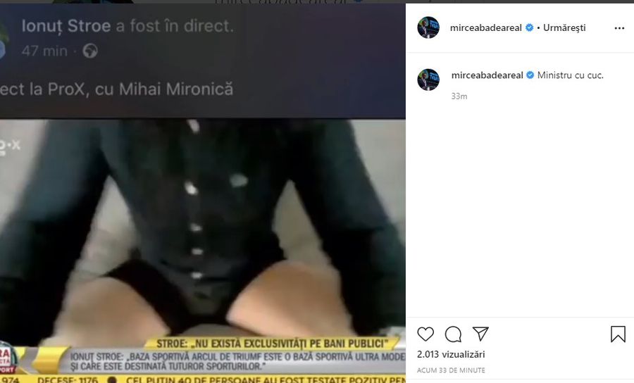 FOTO Mircea Badea, ironie după clipul cu ministrul Stroe în chiloți! Cum a reacționat realizatorul TV