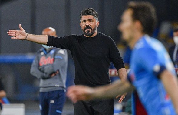Gattuso, demis la miezul nopții pe Twitter! Napoli a ratat grupele Ligii în ultima etapă