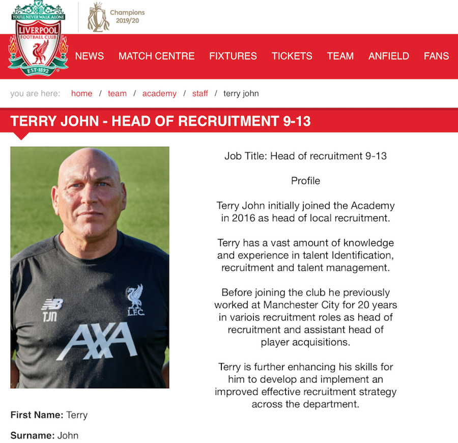 Terry John este acum angajatul clubului Liverpool Dezvăluire incredibilă în direct: Manchester City a vrut să-i falsifice vârsta lui Man! „Au zis că în România se poate face orice”
