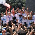 Craiova va celebra Cupa și pe stadion, după ce ieri oltenii și-au dat întâlnire cu fanii pe străzi. Sursă foto: Facebook CS Universitatea Craiova