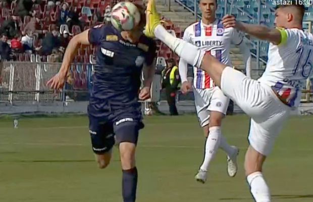 A fost faultat brutal în acest play-off de Liga 2 și descrie faza: „Eram pe altă planetă”
