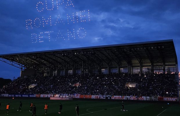 Show de proporții la finala Cupei României Betano » Ce s-a întâmplat în pauza meciului Sepsi - U Cluj