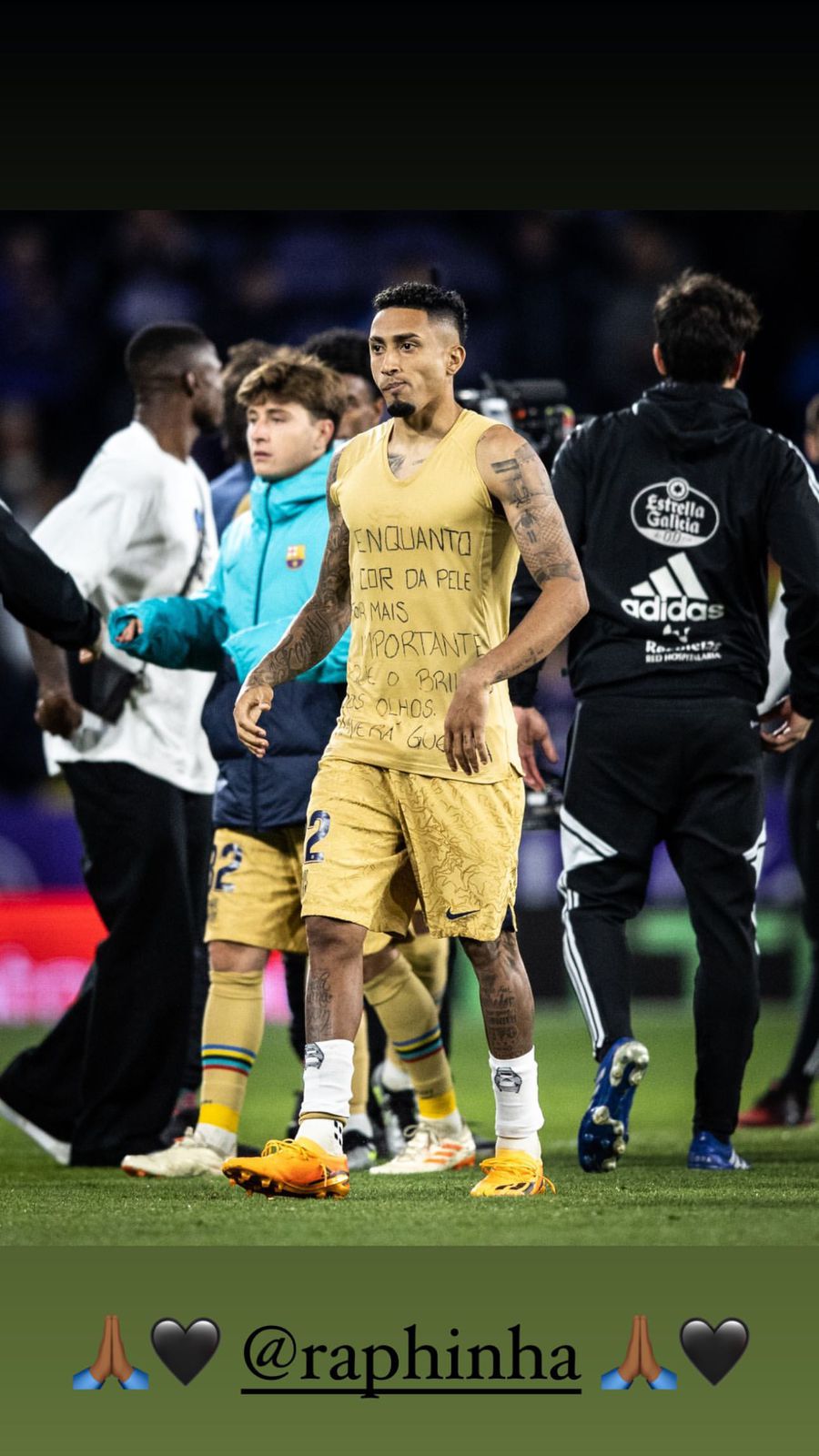 Raphinha, rivalul de la Barcelona, mesaj de susținere pentru conaționalul Vinicius Junior. Foto: Instagram Raphinha, rivalul de la Barcelona, mesaj de susținere pentru conaționalul Vinicius Junior: „Va fi război!”