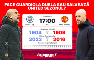 Face Guardiola dubla sau salvează Ten Hag sezonul? SuperOfertă pentru Man. City - Man. United, marea finală a Cupei Angliei