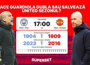 Face Guardiola dubla sau salvează Ten Hag sezonul? SuperOfertă pentru Man. City - Man. United, marea finală a Cupei Angliei