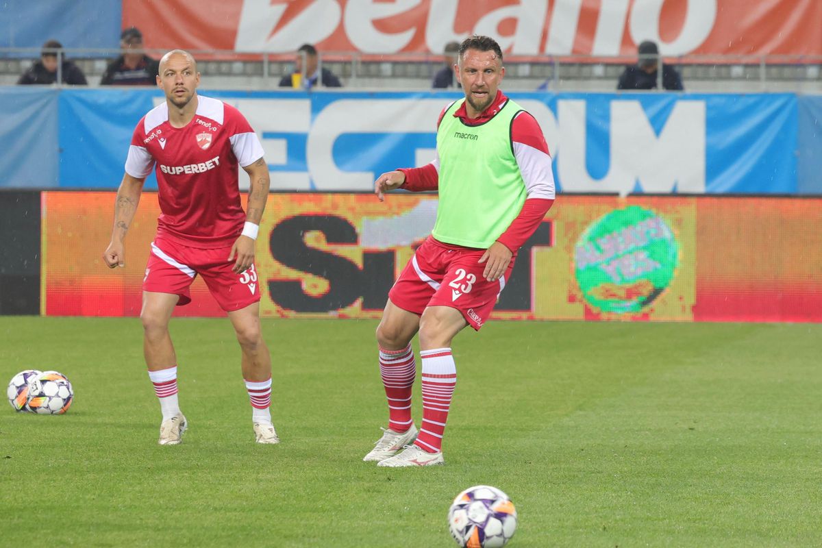 Universitatea Craiova - Dinamo, imagini de la încălzire