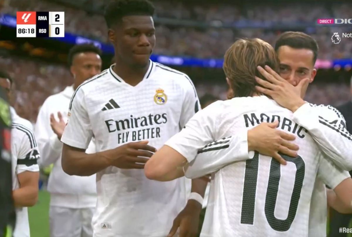 Copleșitor! S-au oprit în timpul meciului și au format garda de onoare pentru Luka Modric. Croatul, în lacrimi la ultimul lui meci pe „Bernabeu”