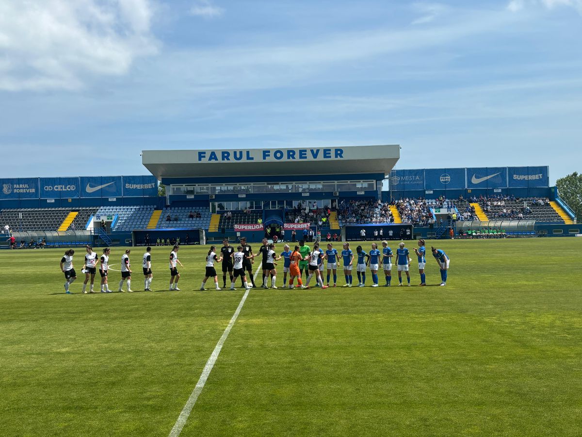 Farul, antrenament cu public la ultimul meci din Superliga feminină. Ploaie de goluri la Ovidiu