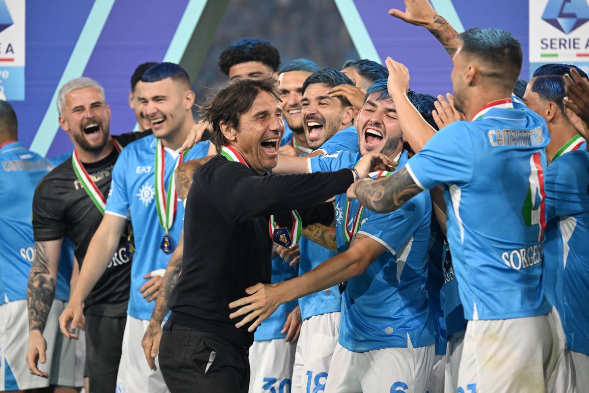 Antonio Conte, celebrând Scudetto