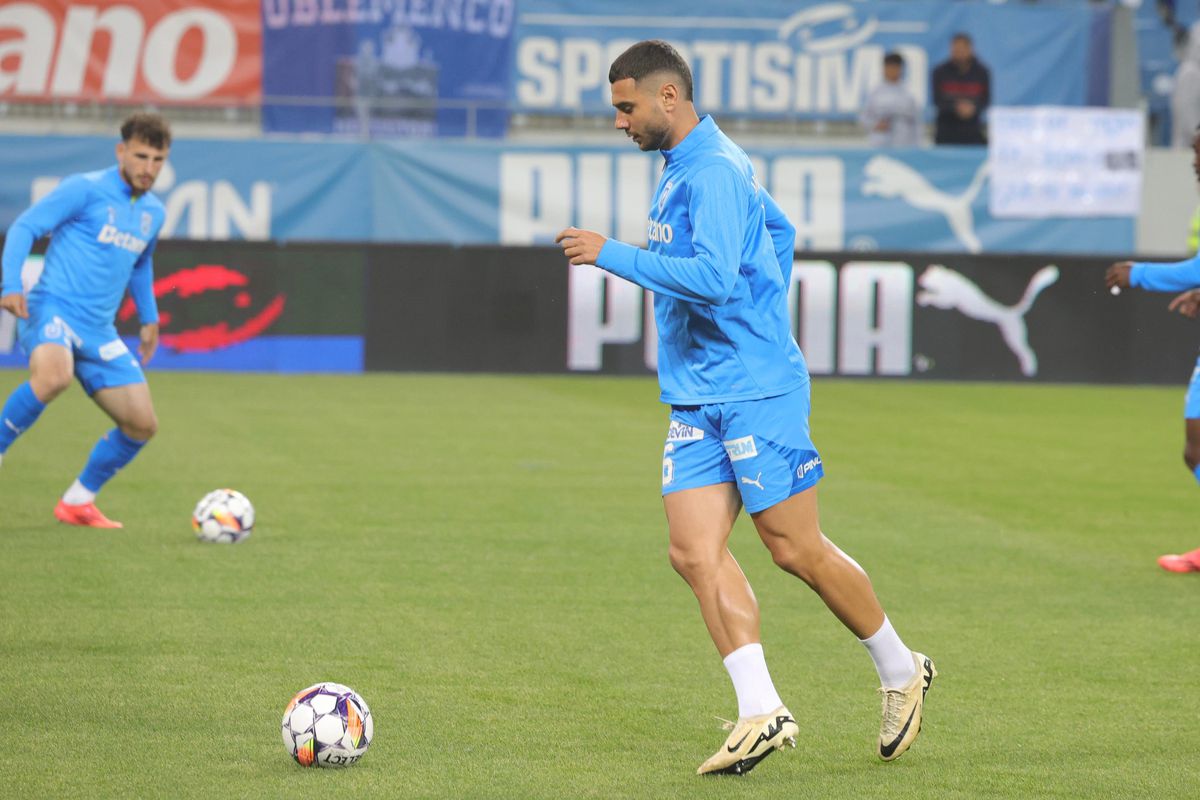 Universitatea Craiova - Dinamo, imagini de la încălzire