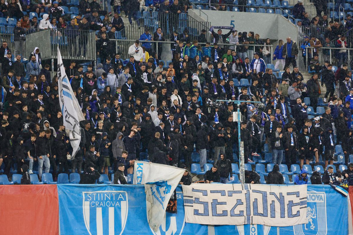 Universitatea Craiova - Dinamo, imagini de la încălzire