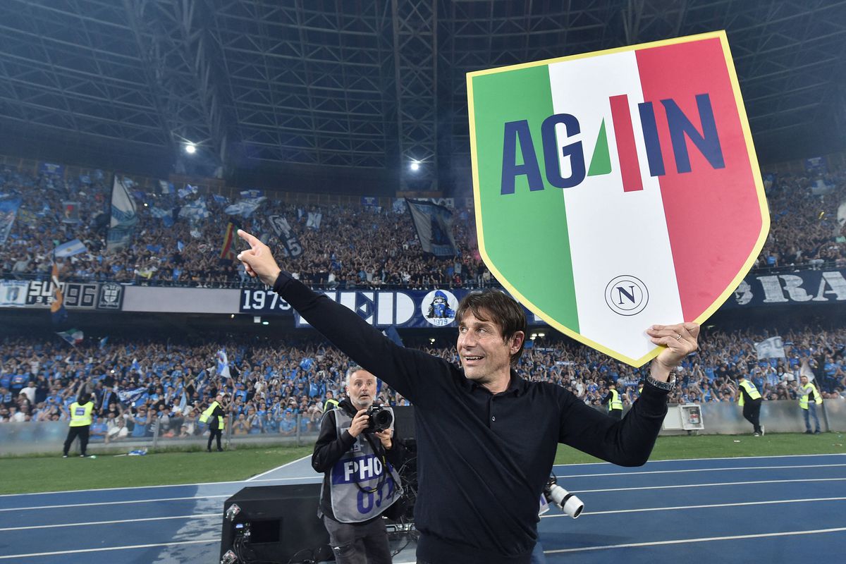 Antonio Conte, celebrând Scudetto