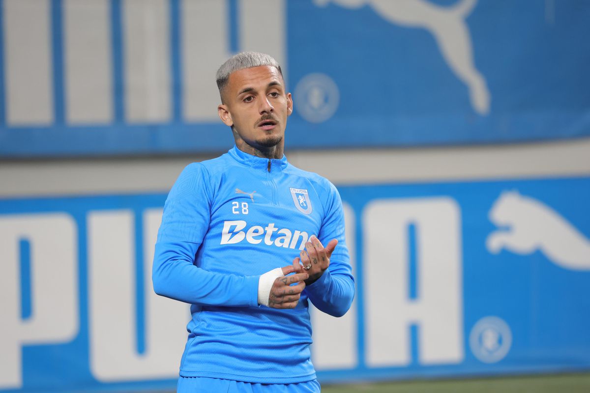 Universitatea Craiova - Dinamo, imagini de la încălzire