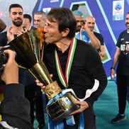 Antonio Conte scrie istorie, după titlul câștigat alături de Napoli în Serie A / FOTO: Getty Images