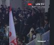 Conflict în peluza lui Dinamo la meciul cu Universitatea Craiova