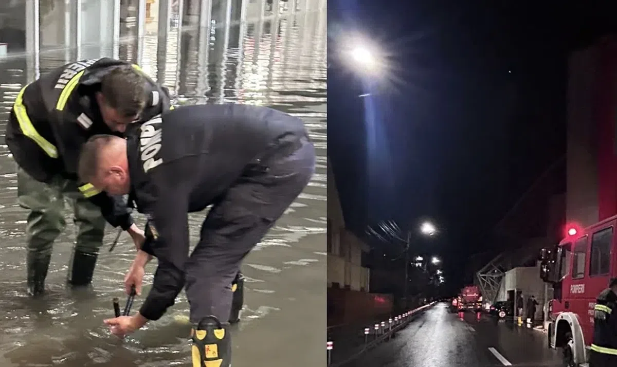 Stadionul celor de la UTA a fost inundat: 5 autospeciale au intervenit pentru a scoate apa de pe „Francisc Neuman”