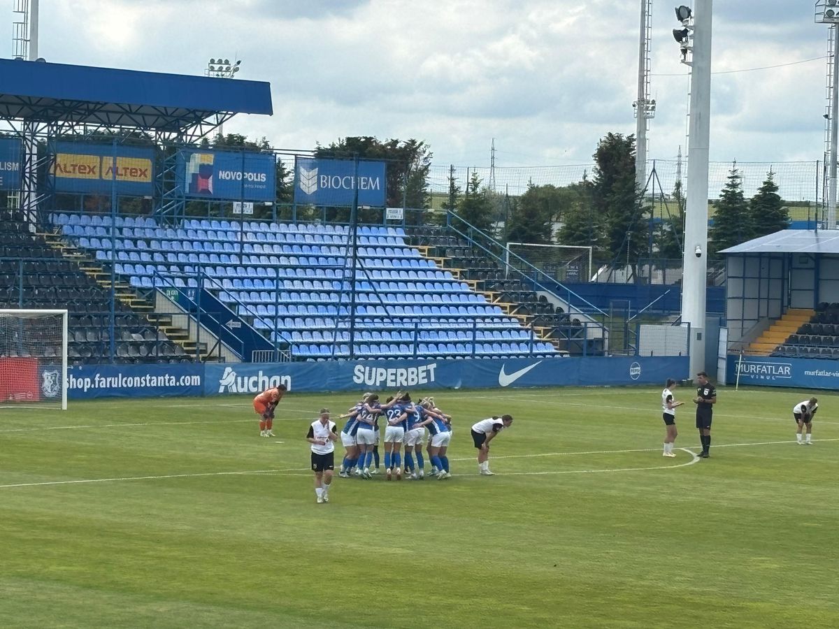 Farul, antrenament cu public la ultimul meci din Superliga feminină. Ploaie de goluri la Ovidiu