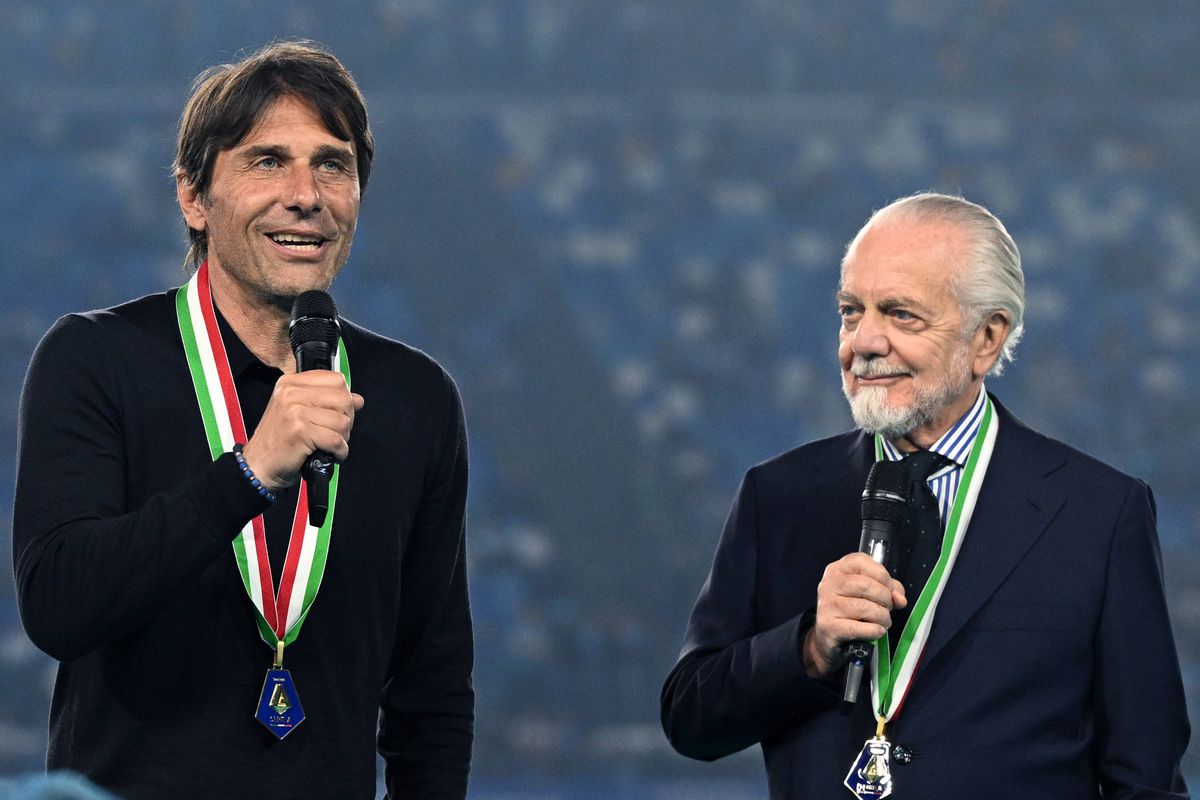 Antonio Conte, celebrând Scudetto