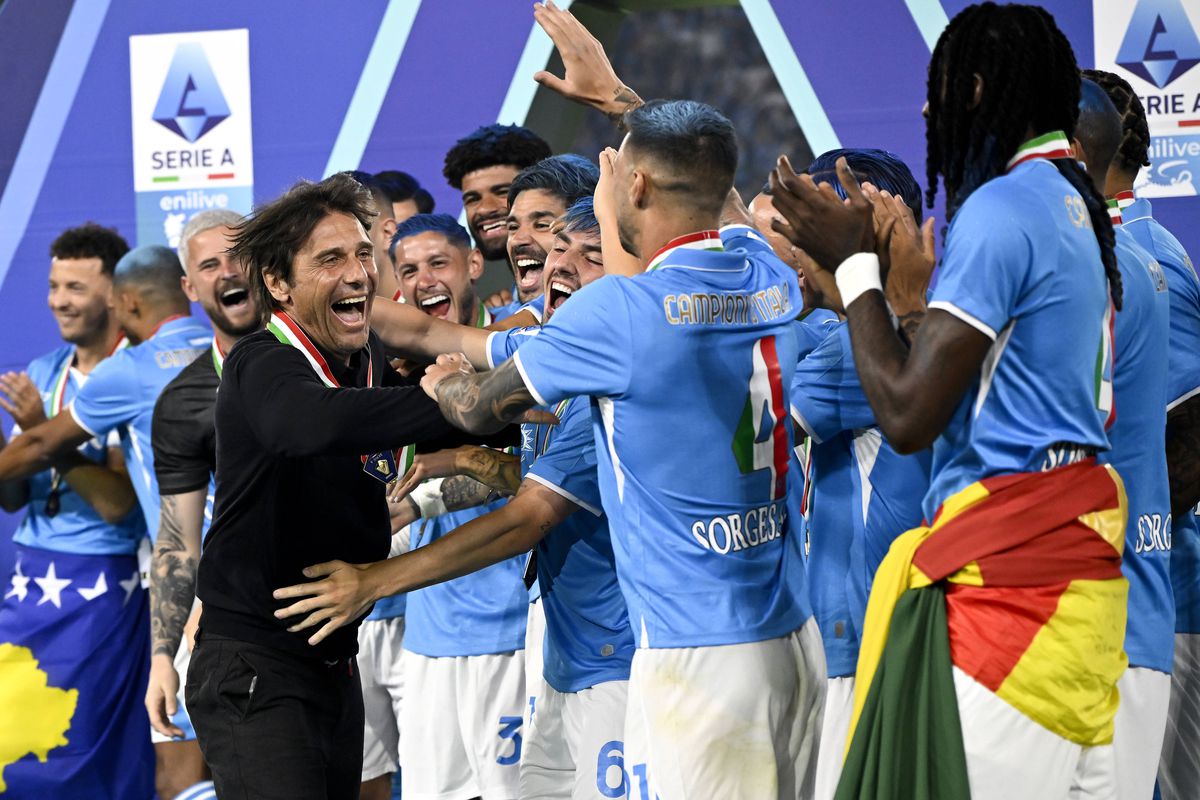 Antonio Conte, celebrând Scudetto