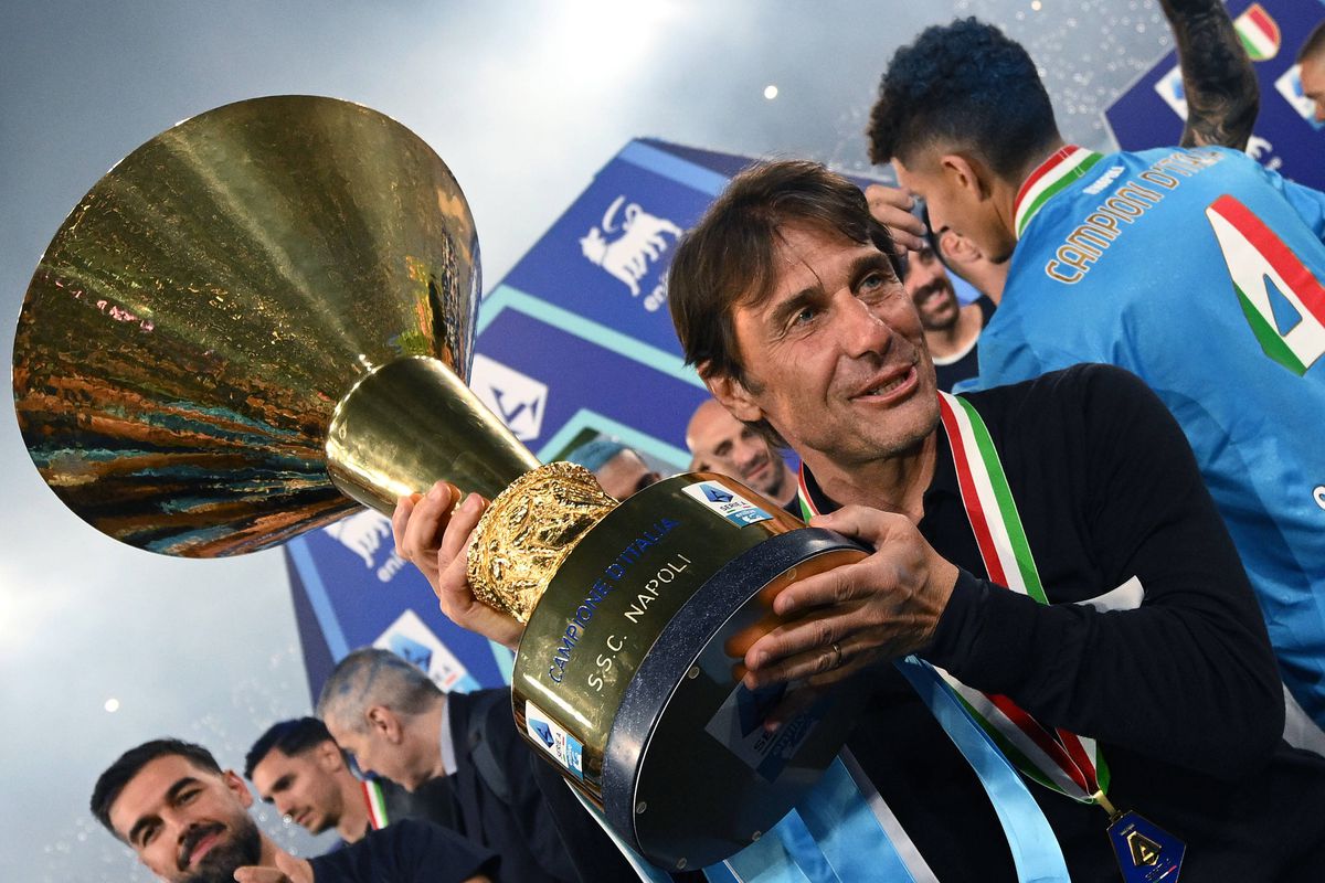 Antonio Conte, celebrând Scudetto