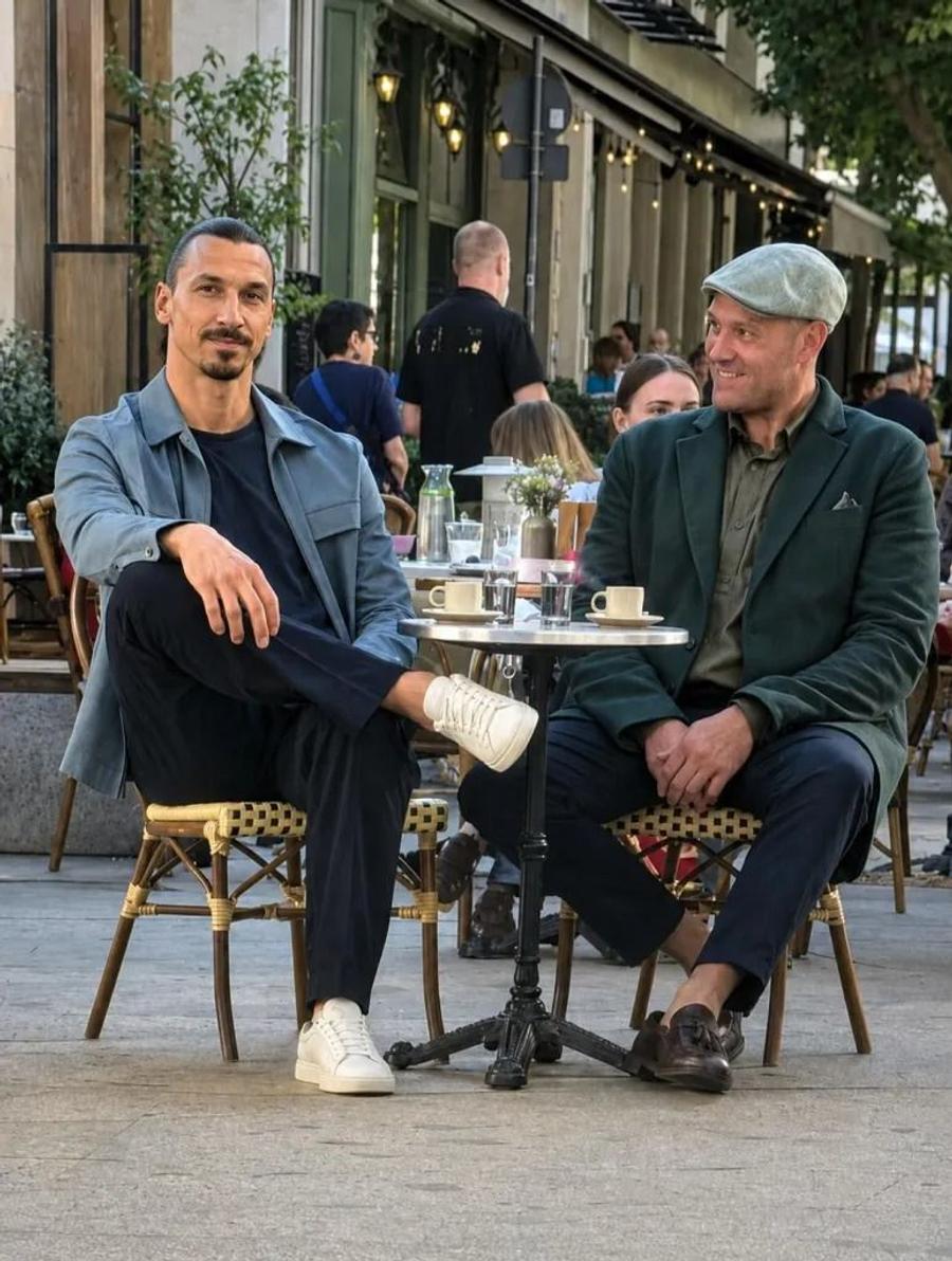Zlatan Ibrahimovic și Tyson Fury la Varșovia, unde au filmat zilele trecute un spot publicitar / Foto: Instagram Tyson Fury și Zlatan Ibrahimovic pun la cale să cumpere un club