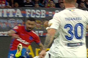 Penalty pentru FCSB în barajul pentru Conference League: Istvan Kovacs a avut nevoie de VAR