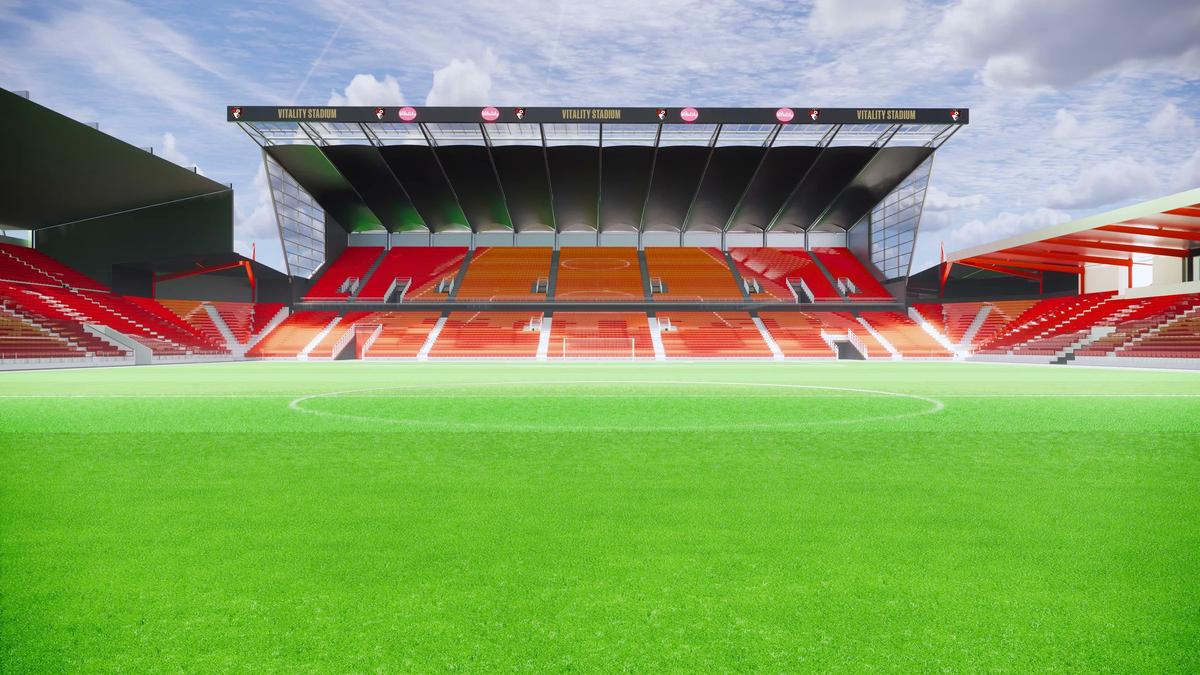 Stadionul lui Bournemouth va avea o capacitate aproape dublă // foto: X