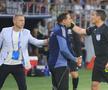 Marius Croitoru, criză de râs după ce a primit un cartonaș galben din partea lui Istvan Kovacs / Foto: Ionuț Iordache GSP