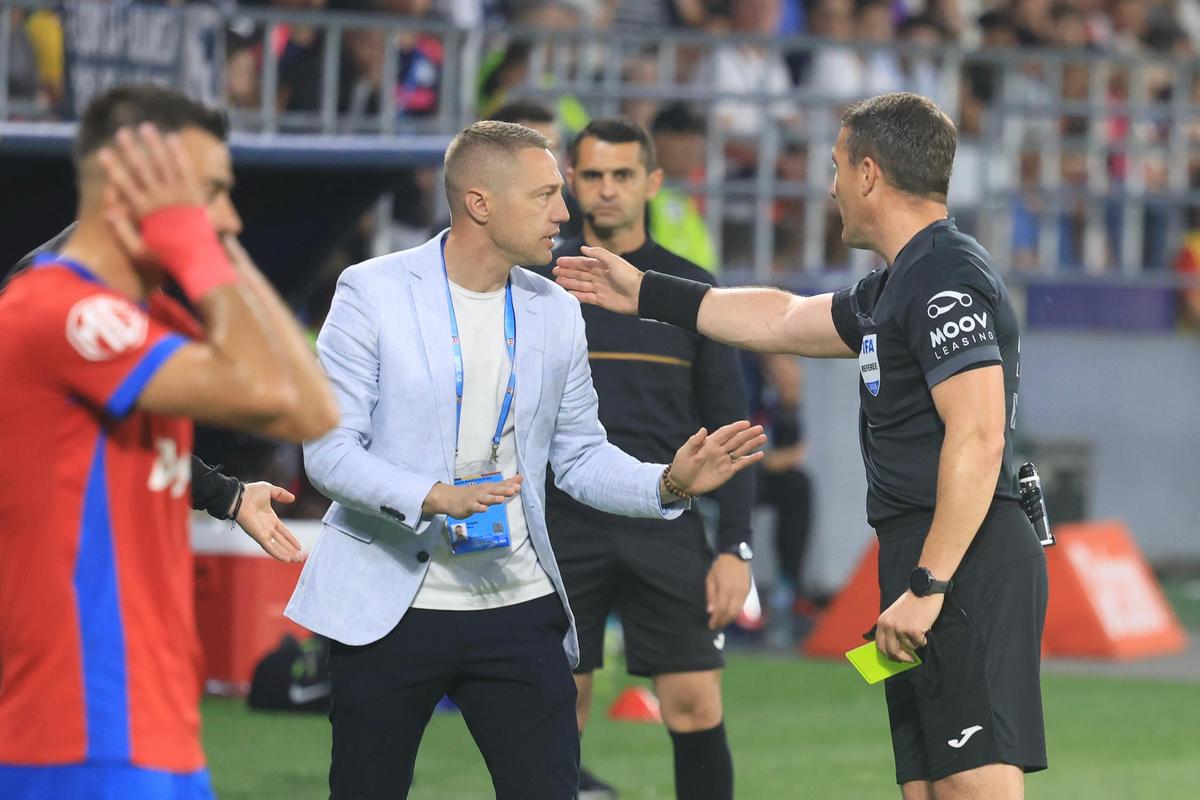 A primit „galben” din partea lui Istvan Kovacs, iar apoi a avut o criză de râs la adresa arbitrului