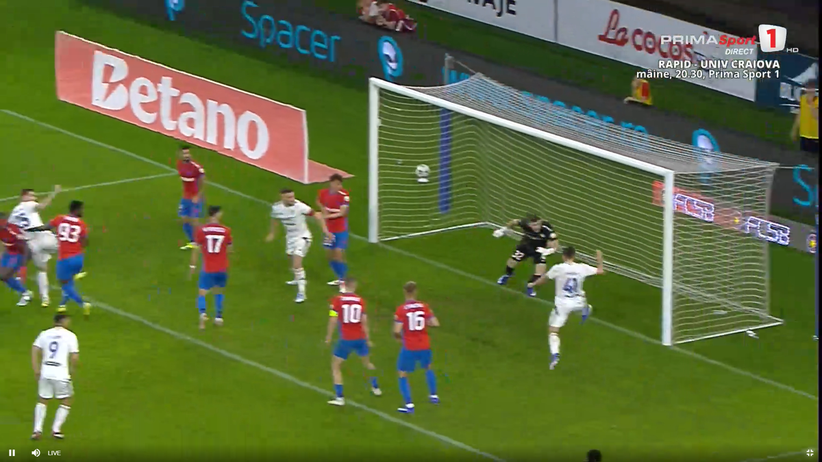 Golul de 3-3 în FCSB - Botoșani