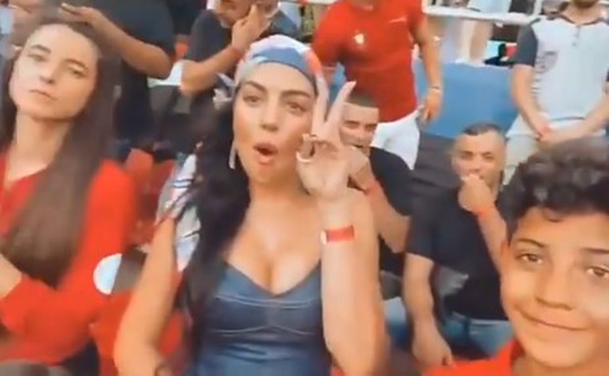 Georgina a mers la Budapesta și a făcut spectacol în tribună! Cum a sărbătorit iubita lui Ronaldo reușitele din Portugalia - Franța