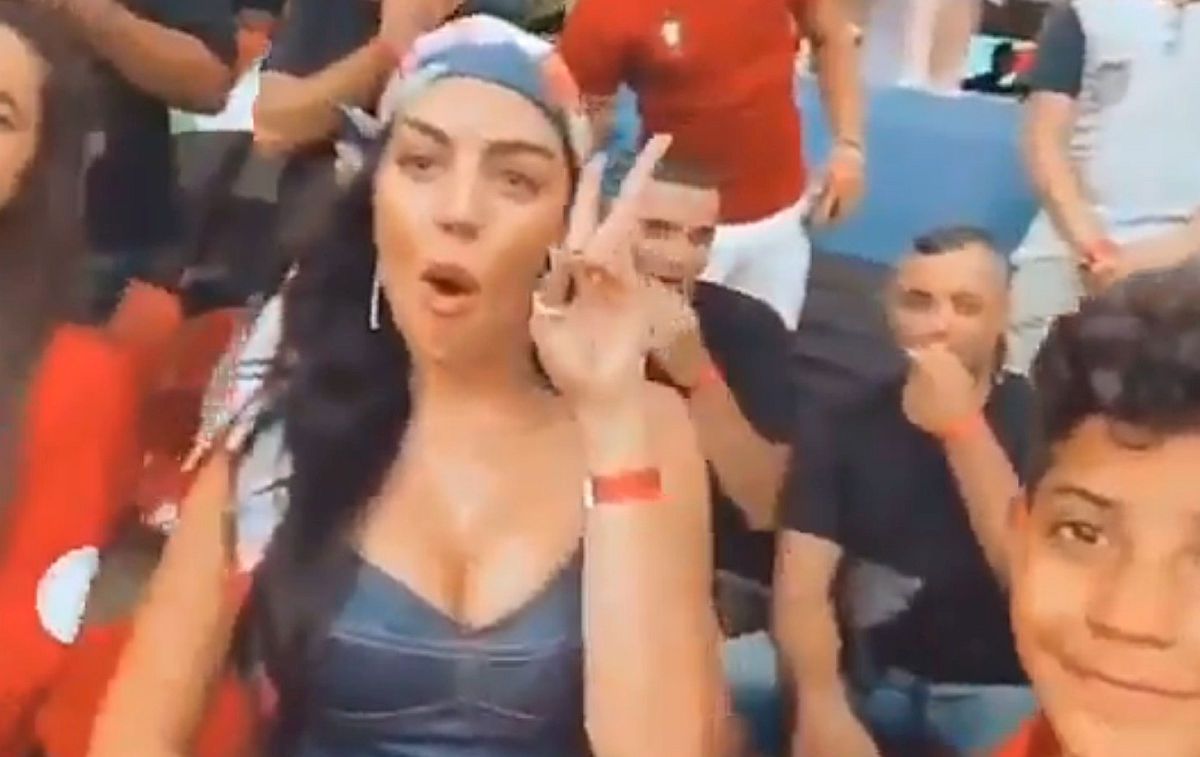 Georgina a mers la Budapesta și a făcut spectacol în tribună! Cum a sărbătorit iubita lui Ronaldo reușitele din Portugalia - Franța