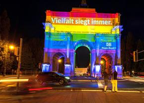 Germania s-a aprins în culorile LGBT! Imagini surprinse în timpul meciului cu Ungaria