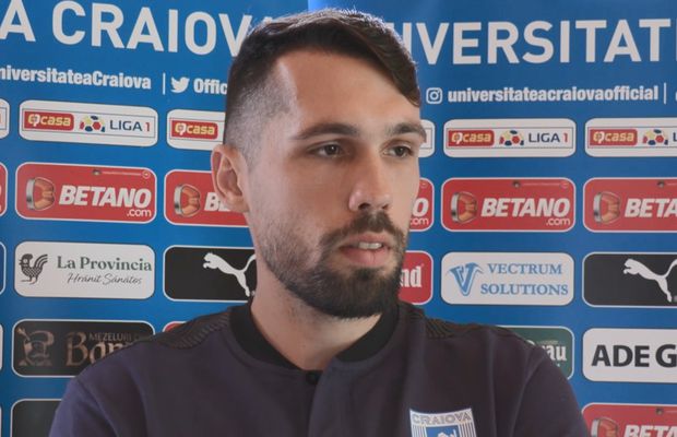 Găman, primele declarații după transferul la CSU Craiova: „De asta am venit aici”
