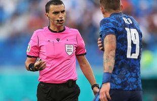 Decizia UEFA în cazul lui Hațegan, după cele două cartonașe roșii arătate la Euro 2020