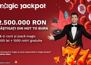 Noroc uriaș pentru unul dintre jucătorii Magic Jackpot! 2.500.000 de lei au intrat în contul său pentru un început magic de vară