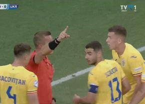 „Tricolorii” au cerut penalty în minutul 18 al duelului cu Ucraina U21! Ce i-a strigat Daniel Pancu lui Emil Săndoi