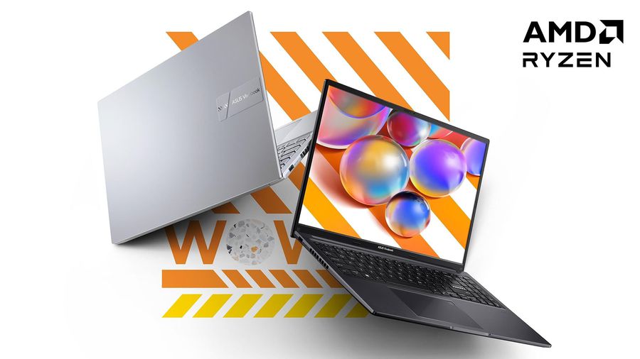 Descoperă laptopul Vivobook 16 OLED (M1605) propulsat de AMD, cu un ecran de top